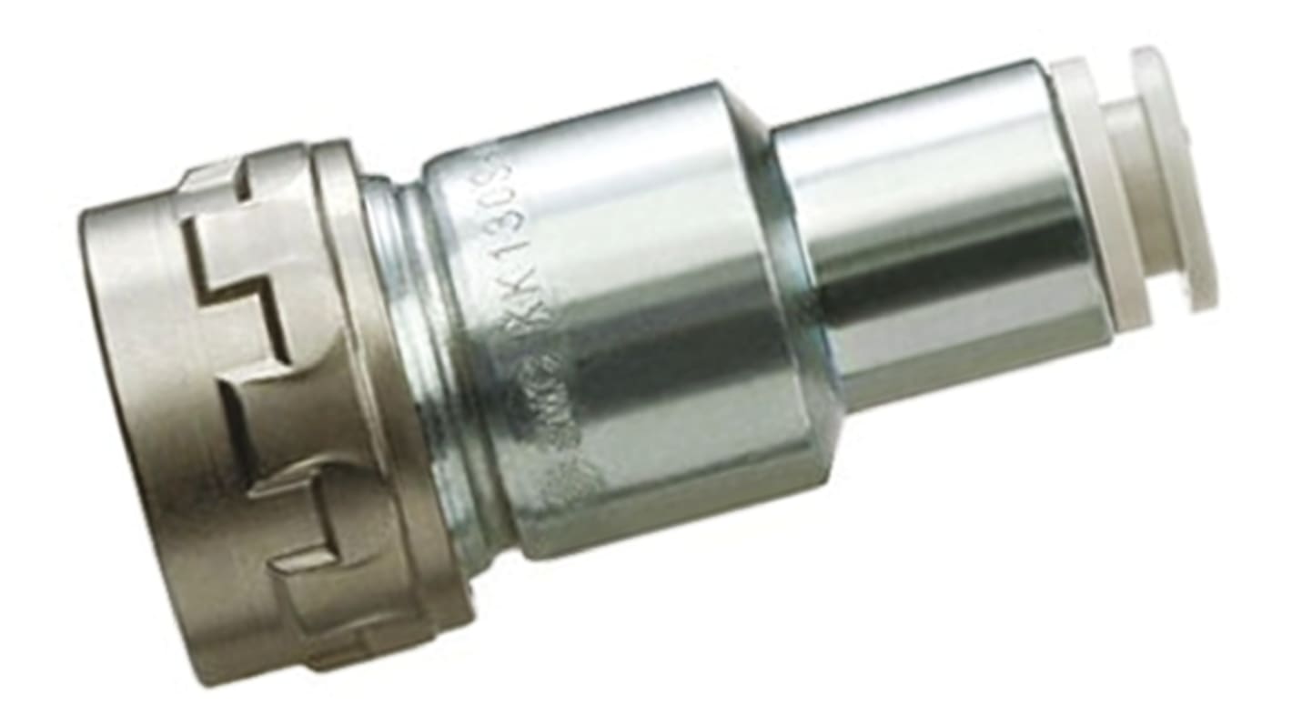 SMC KK130 Gerader Einsteckadapter, Rohr-zu-Rohr, Edelstahl, 1bar