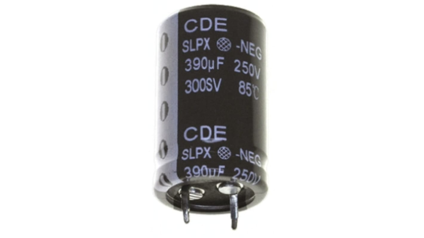 Cornell-Dubilier 1000μF Electrolytic Capacitor 200V dc, Through Hole - SLPX102M200C4P3