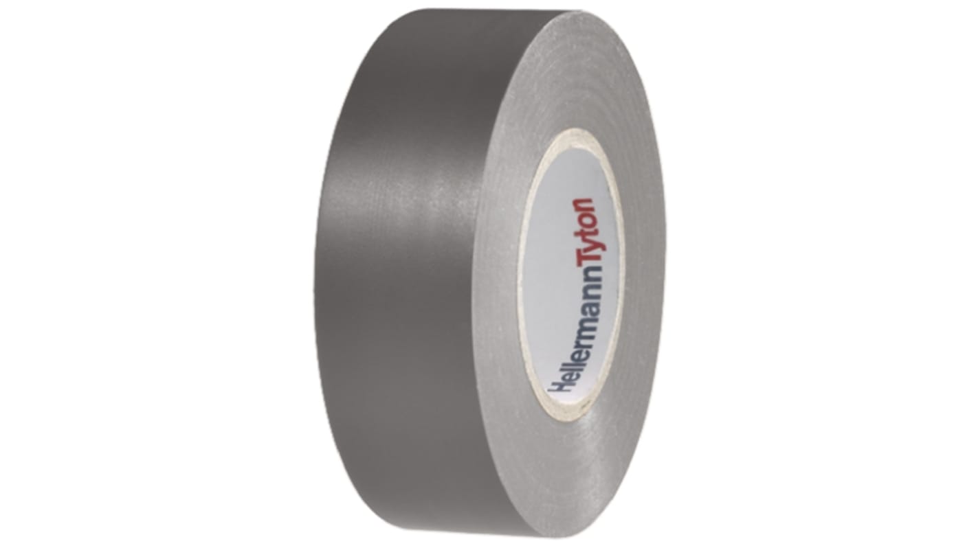 710-00611 | Ruban d'isolation électrique HellermannTyton en PVC Gris ...