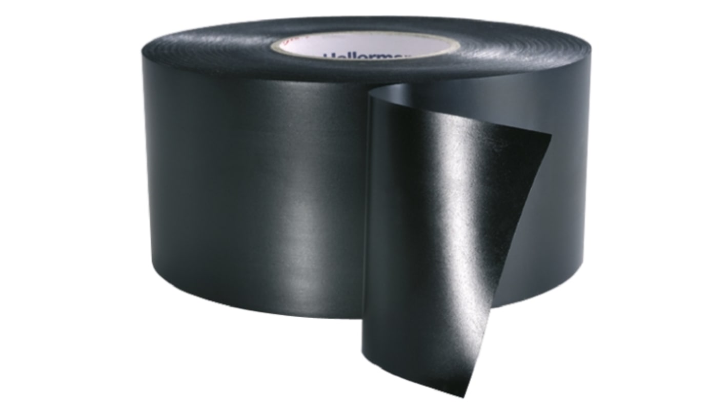 HellermannTyton Black PVC Electrical Insulation Tape, 25mm x 30m