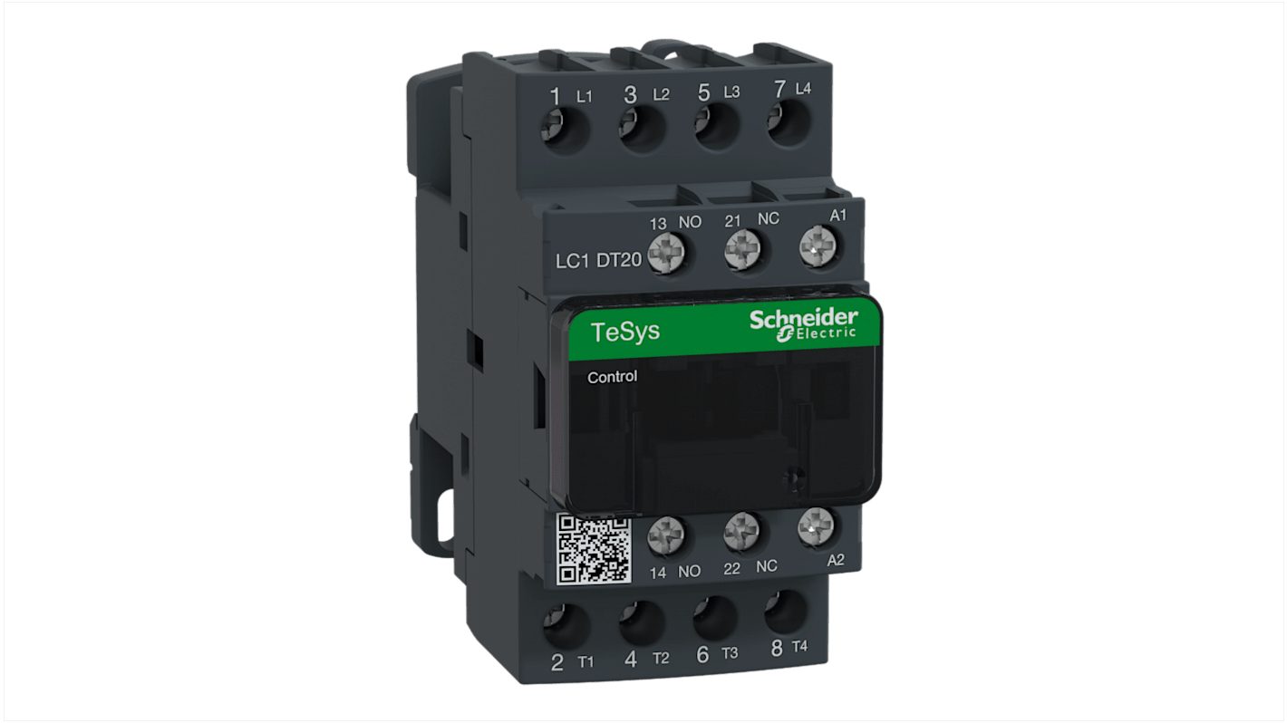 Schneider Electric TeSys D LC1D Contactor, 230 V ac Coil, 4-Pole, 20 A, 4NO, 690 V ac/dc