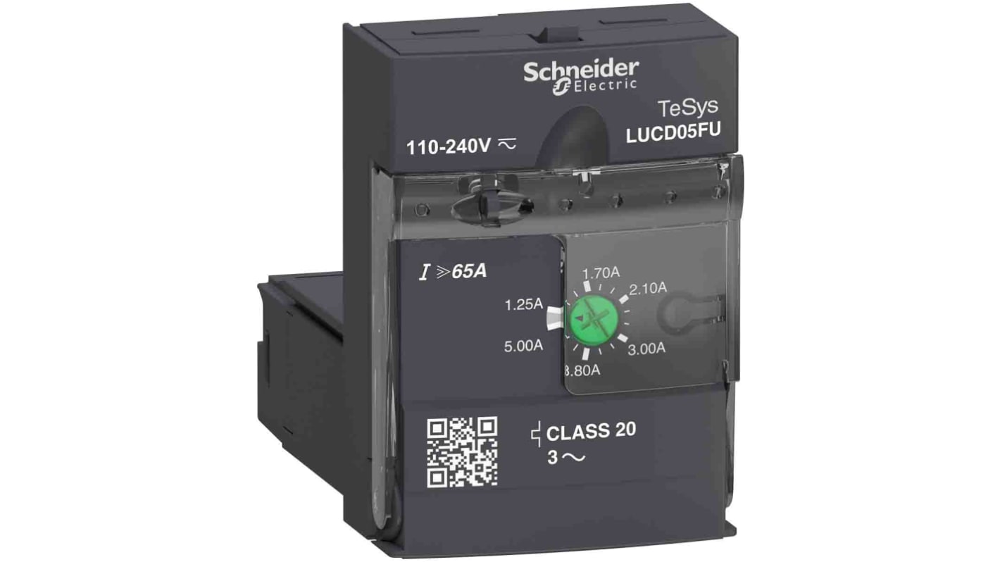 LUCD05FU Schneider Electric Advanced Motor Starter, 3 kW, 1.25 → 5 A RS