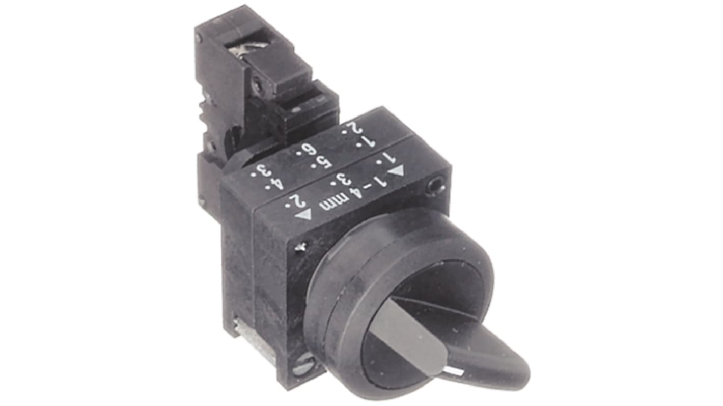 Siemens 3 Position 2 x 50° Rotary Switch, 400 V ac/dc, Momentary Actuator