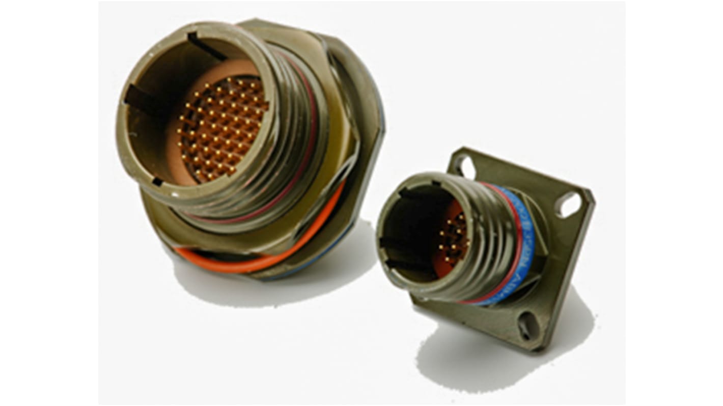 AB Connectors, ABAC 22 Way Cable Mount MIL Spec Circular Connector Plug, Pin Contacts,Shell Size 13, Screw Coupling,