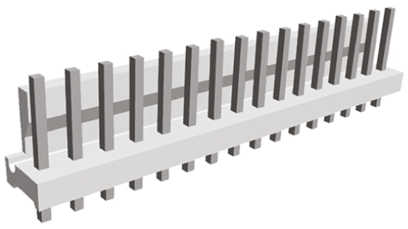 TE Connectivity MTA-156 Series Straight Through Hole Pin Header, 16 Contact(s), 3.96mm Pitch, 1 Row(s), Unshrouded