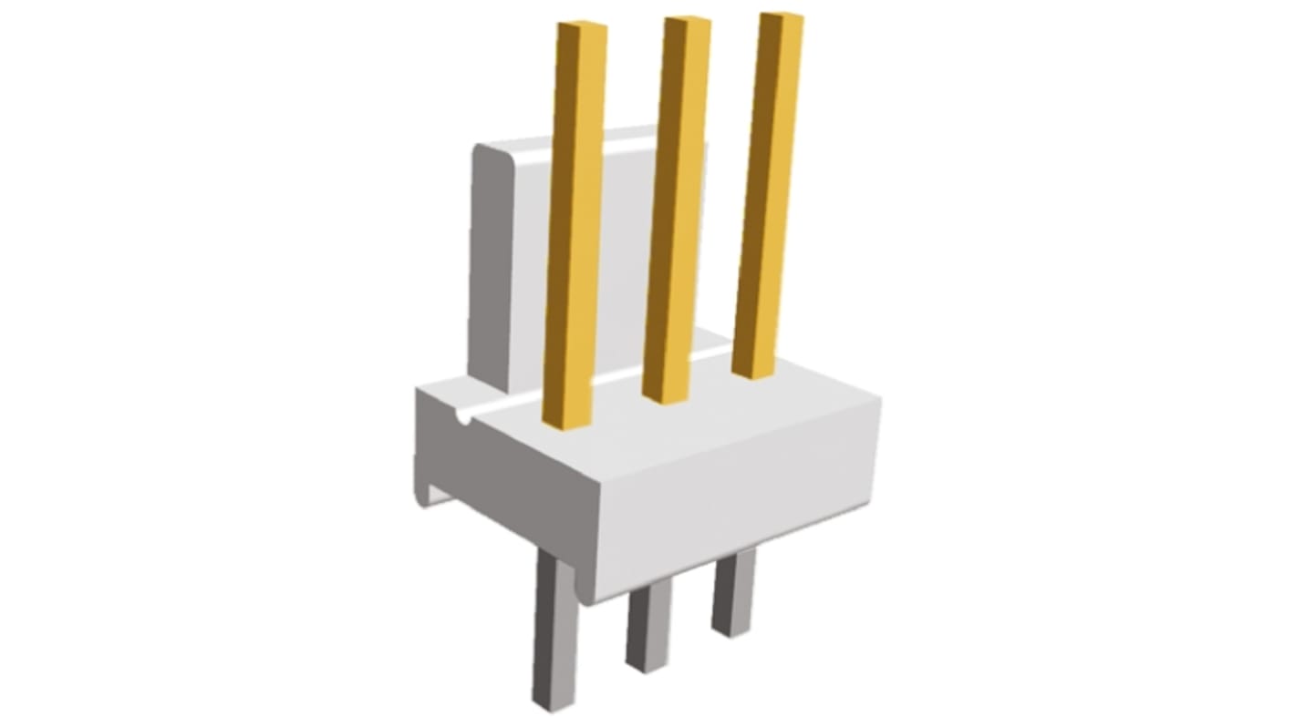 Embase à broches TE Connectivity, MTA-100, 3 pôles , 2.54mm 1 rangée, 5.0A, Droit