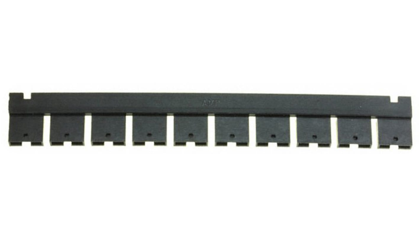 Derivador hembra TE Connectivity serie AMPMODU de 2 vías, paso 5.08mm, de color Negro
