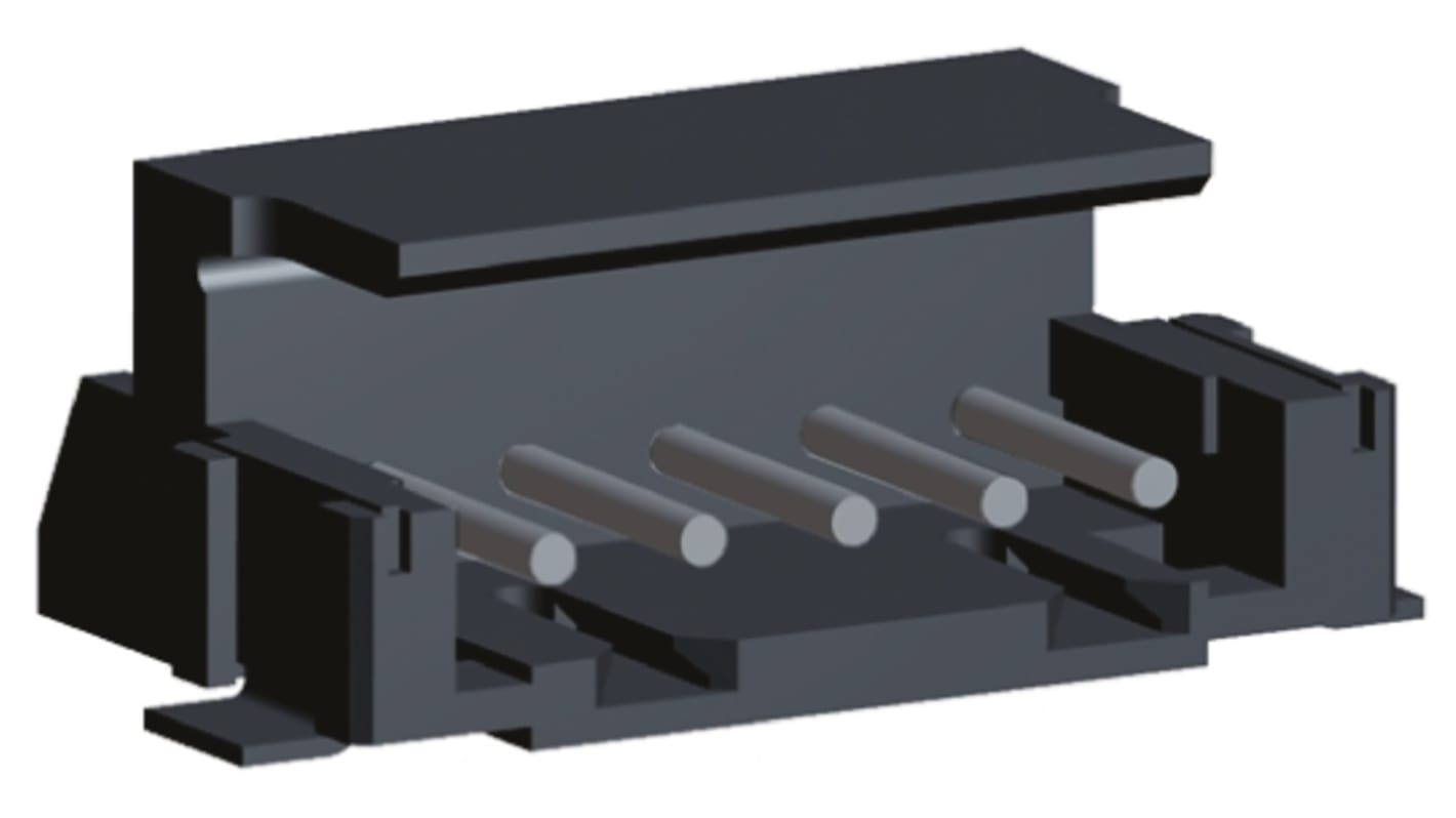 TE Connectivity AMP CT Leiterplatten-Stiftleiste gewinkelt, 5-polig / 1-reihig, Raster 2.0mm, Kabel-Platine,