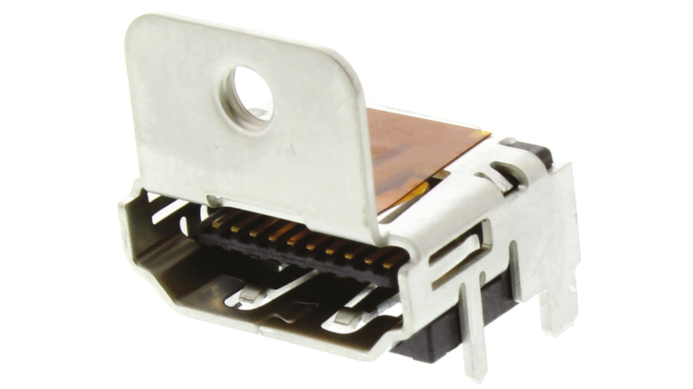 Złacze HDMI PCB Kąt prosty Lutowane Żeński 19-pinowe TE Connectivity