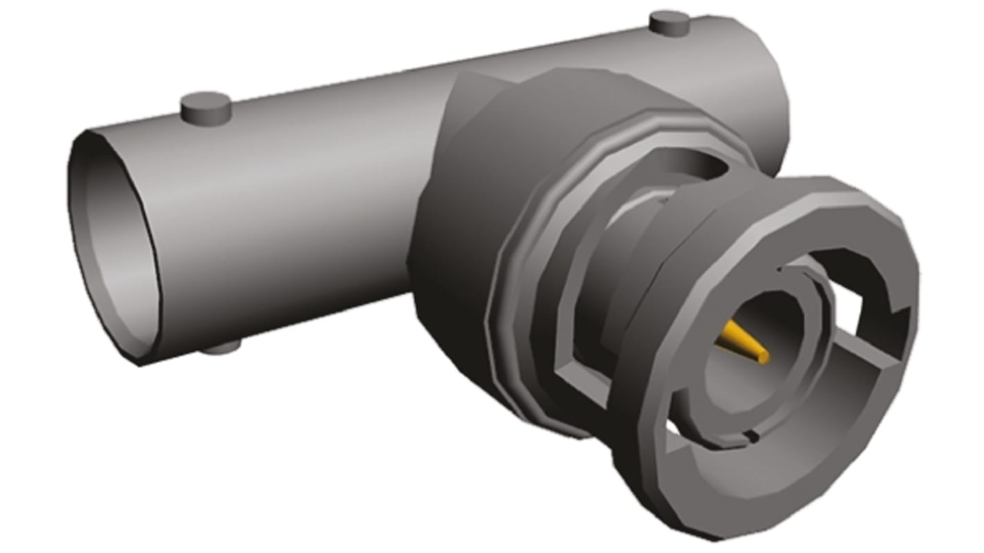 TE Connectivity Tee 50Ω RF Adapter BNC Plug to BNC Socket