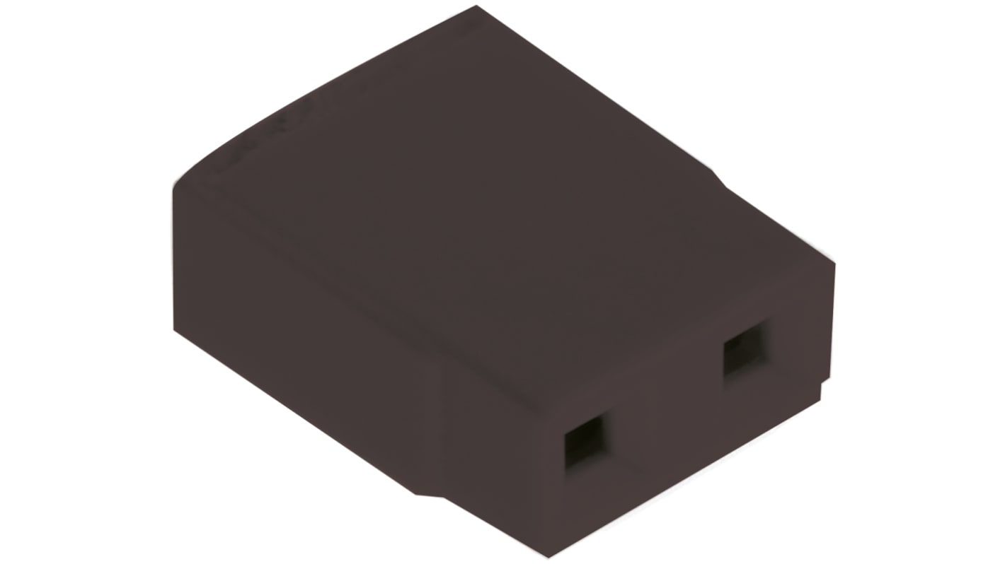 Nő Egyenes Fekete típus: Nyitott tetejű, 2 érintkezős, 1 soros, távolság: 2.54mm