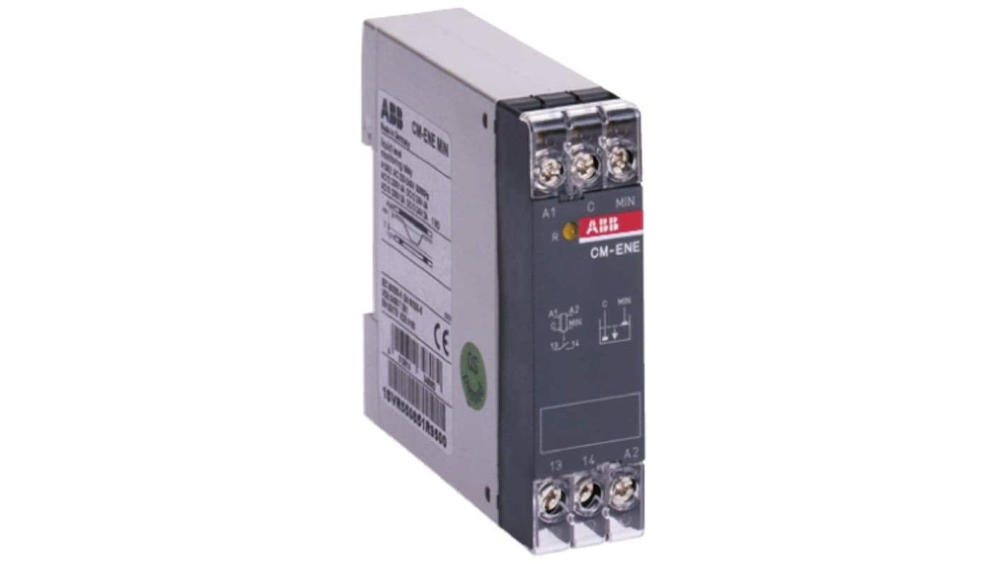 ABB Liquid Level Relay - DIN Rail, Screw Mount, Snap-On, 220 → 240 V ac