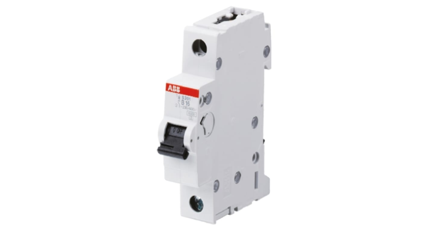 ABB System Pro M Compact S200 MCB, 1P, 50A Curve B, 230V AC, 72V DC, 6 kA Breaking Capacity