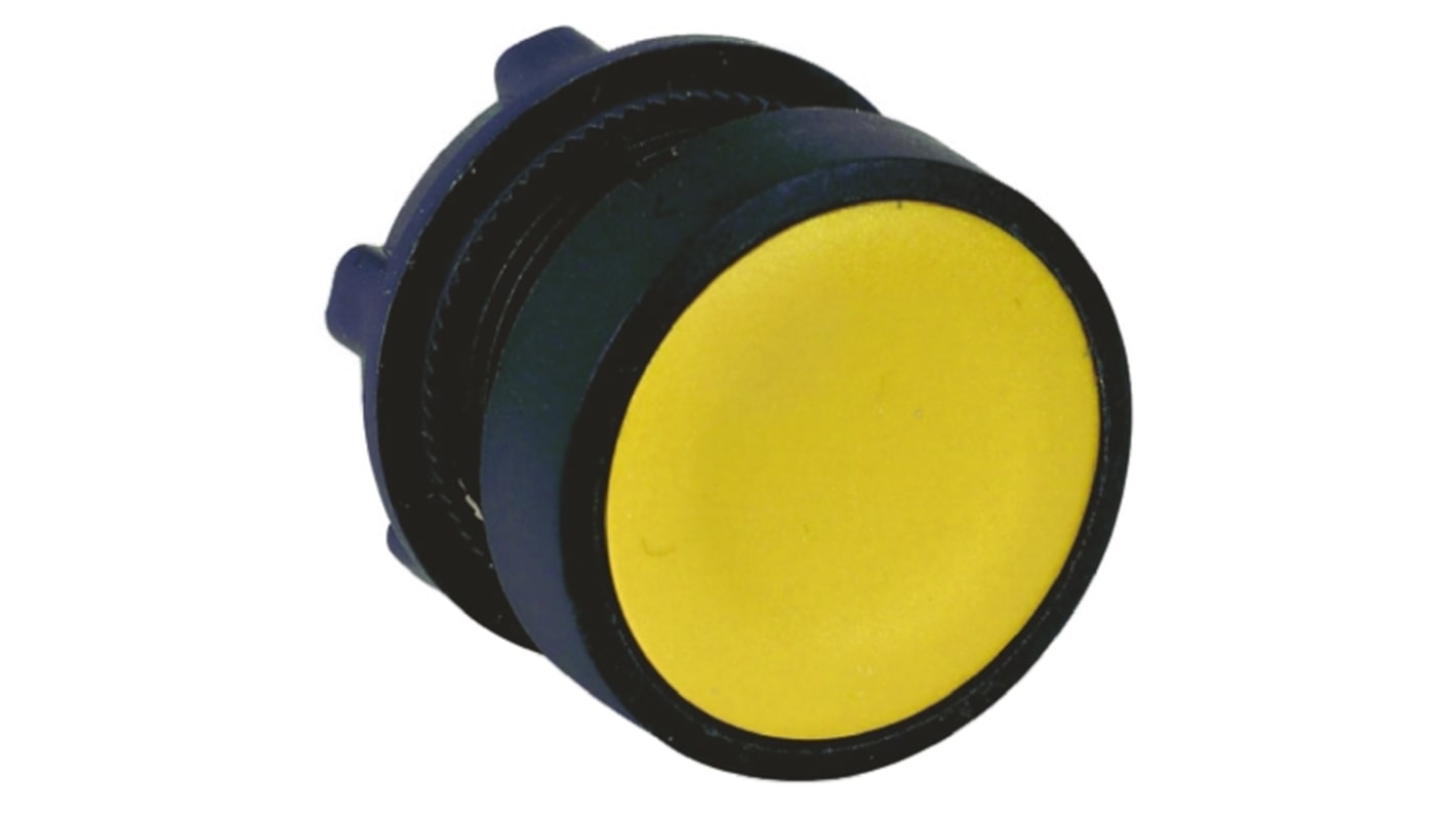 Schneider Electric Harmony XB5 Series Yellow Maintained Push Button Head, 22mm Cutout, IP66, IP67, IP69K