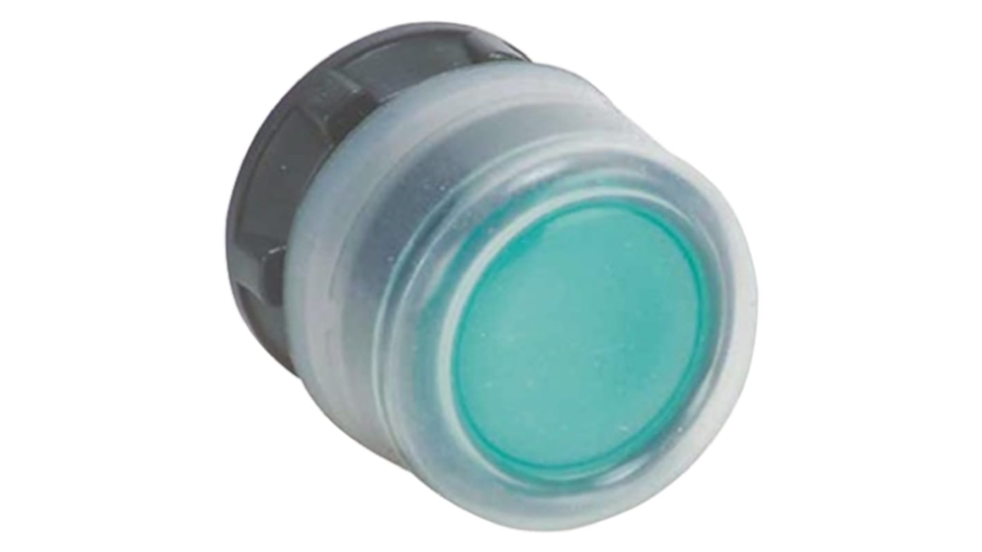 Schneider Electric Harmony XB5 Series Green Spring Return Push Button Head, 22mm Cutout, IP66, IP67