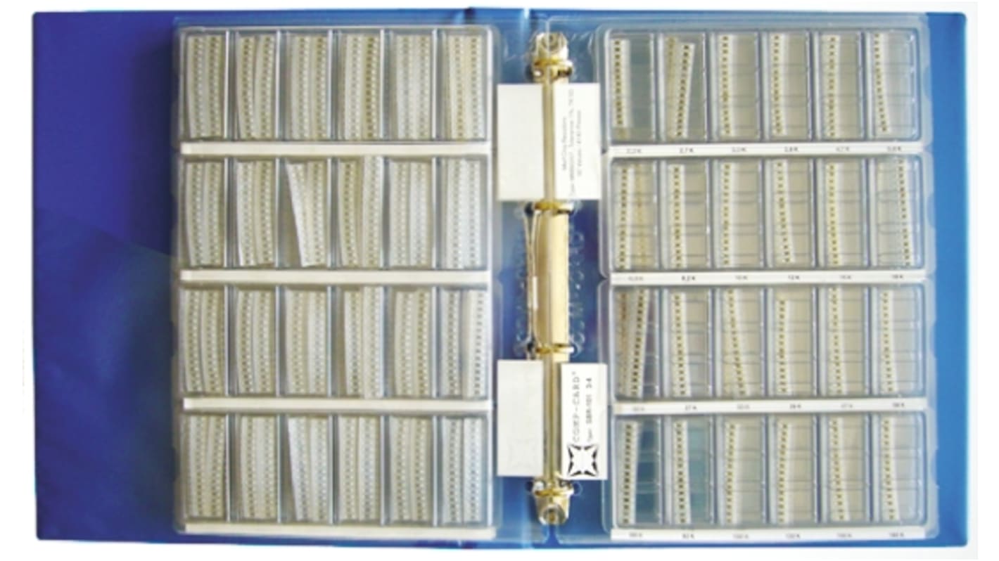 Nova, SBR-101 Thin Film, Through Hole 90 Resistor Kit, with 4050 pieces, 0.22 Ω → 10MΩ