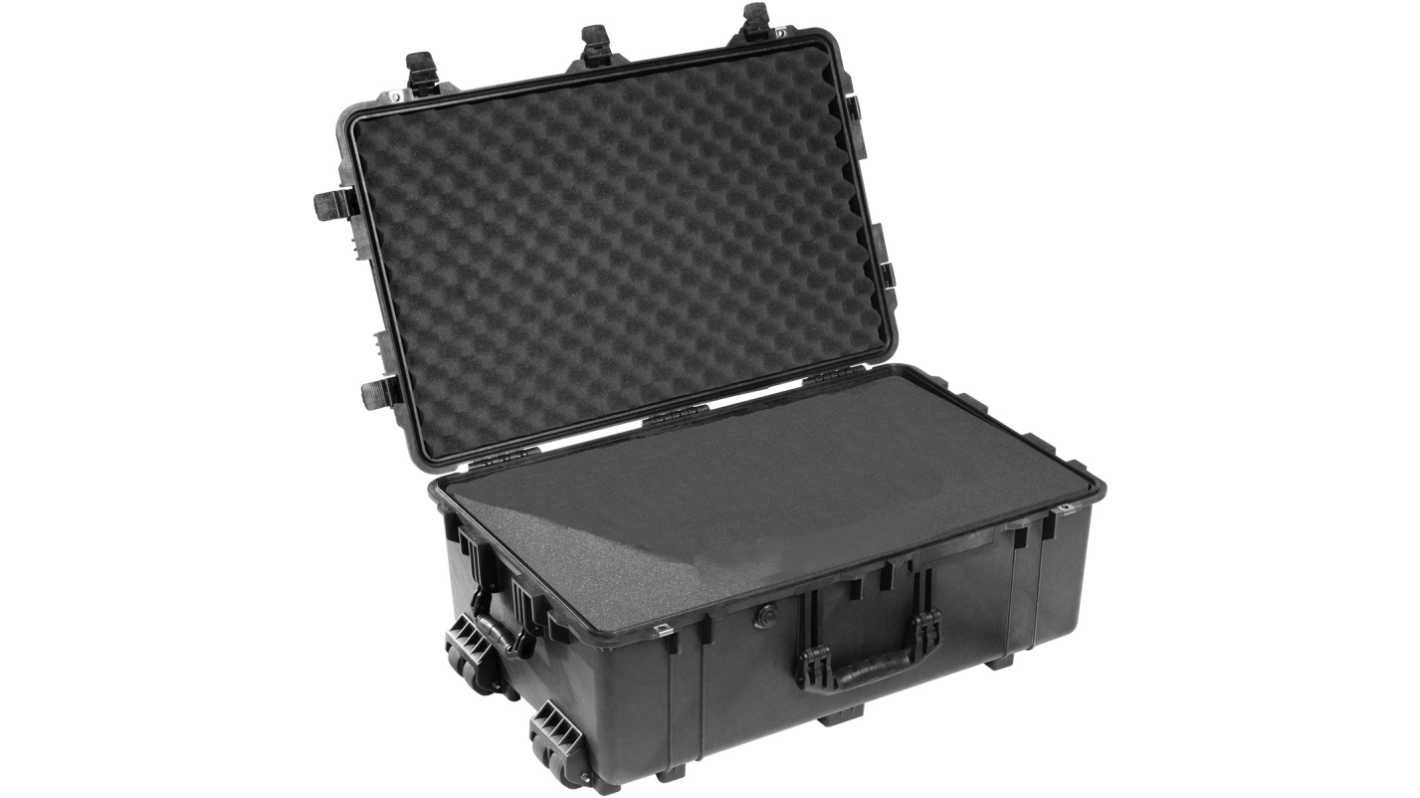 Peli 1650 Polypropylen Transportkoffer Schwarz, auf Rädern, Außenmaße 802 x 520 x 316mm / Innen 725 x 445 x 270mm