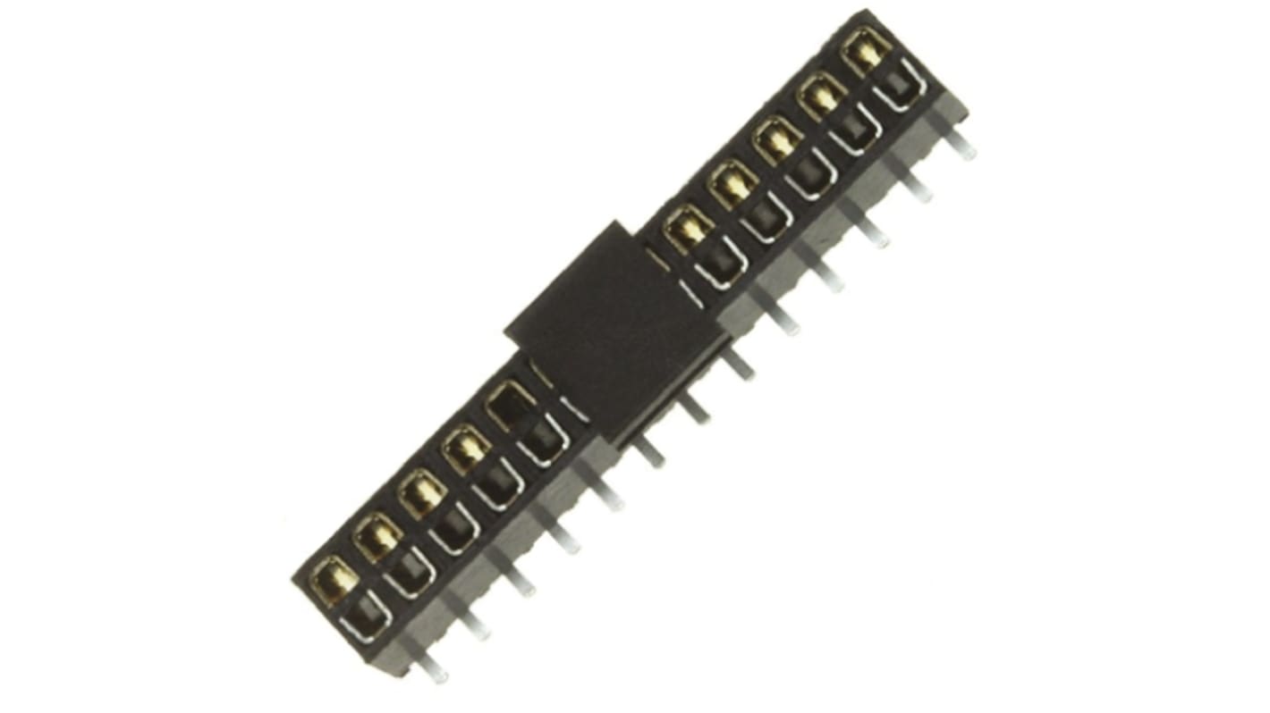 3M 1532 Series Straight Surface Mount PCB Socket, 26-Contact, 2-Row, 2mm Pitch, Solder Termination