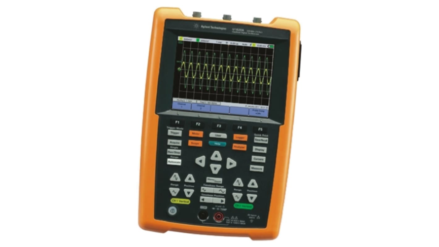 Oscilloscopio Palmare Keysight Technologies U1620A, 2 ch. analogici, 200MHz, Cert. LAT