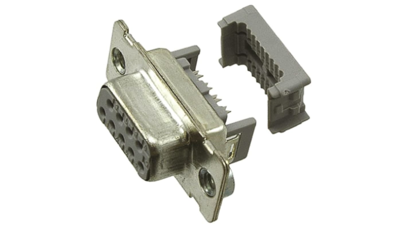 Conector D-sub 3M, Serie 8300, paso 2.8mm, Ángulo de 90° , Montaje de Cable, Hembra, Terminación IDC, 1A