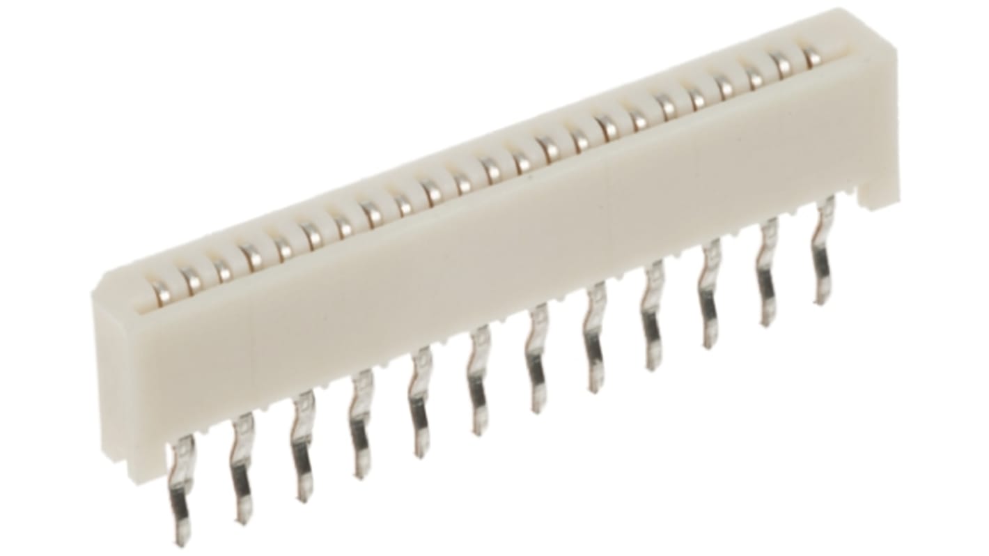 Molex, Easy-On, 52806 1mm Pitch 21 Way Straight Female FPC Connector, Vertical Contact