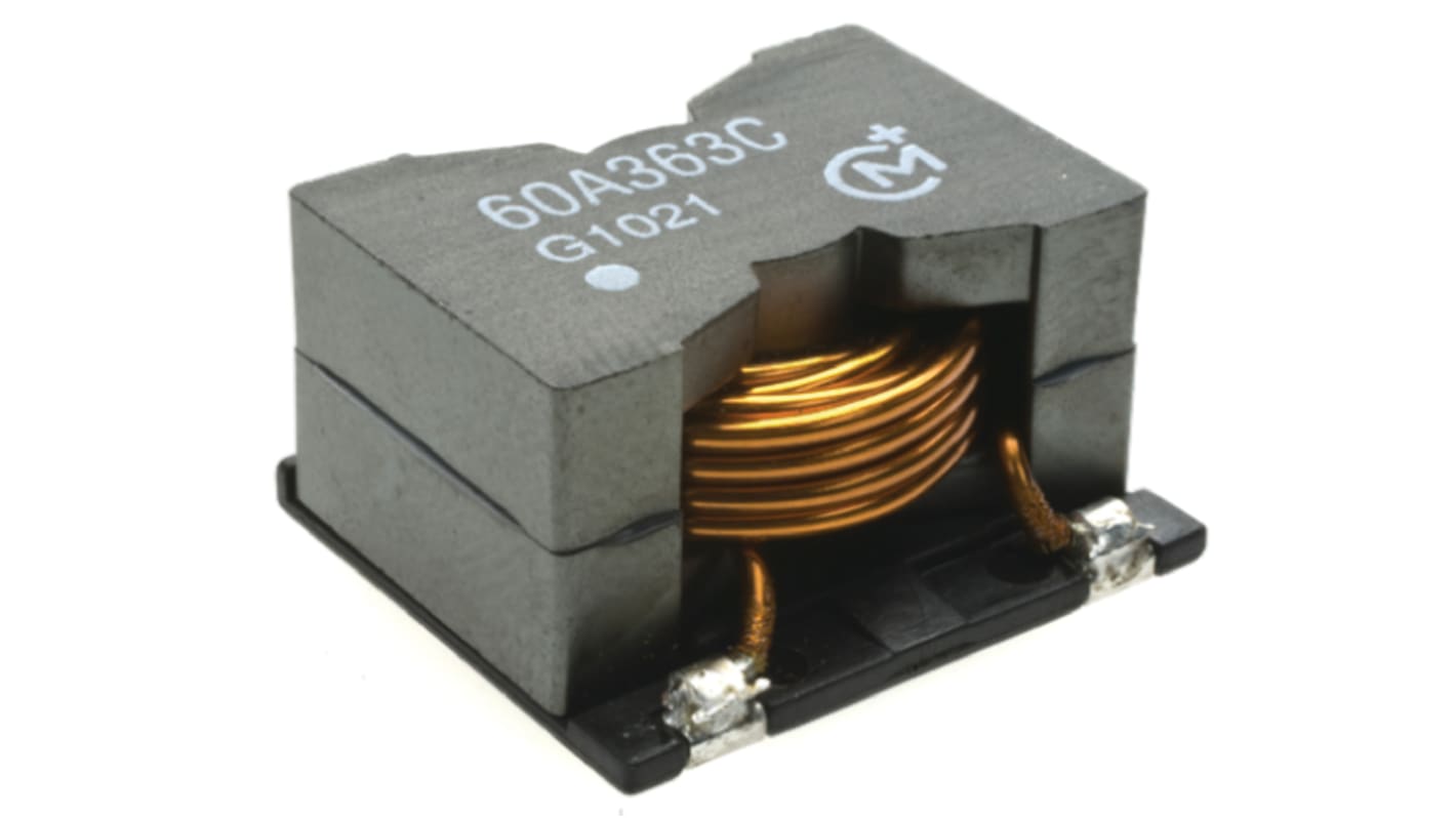 Inductor de montaje en superficie bobinado Murata, 19,4 μH, ±10%, SRF:15MHZ, 8.5A Idc, Serie 6000A