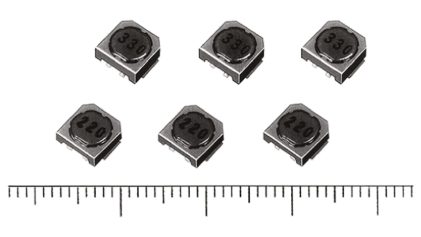 Panasonic, ELL6S, ELL6SH Shielded Wire-wound SMD Inductor 470 μH ±20% Wire-Wound 200mA Idc