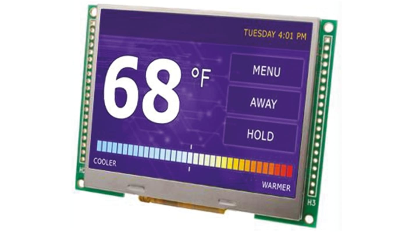 Display LCD color TFT Displaytech de 4.3plg, 480 x 272pixels, alim. 17 V, interfaz 8080/6800