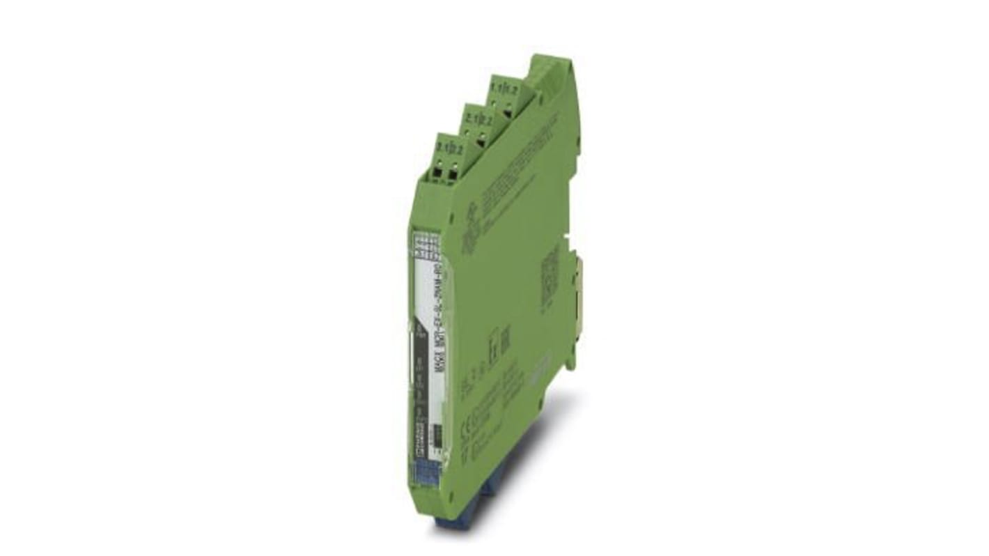 Phoenix Contact 2 Channel Galvanic Barrier, Isolating Amplifier, NAMUR Sensor, Switch Input, Relay Output, ATEX