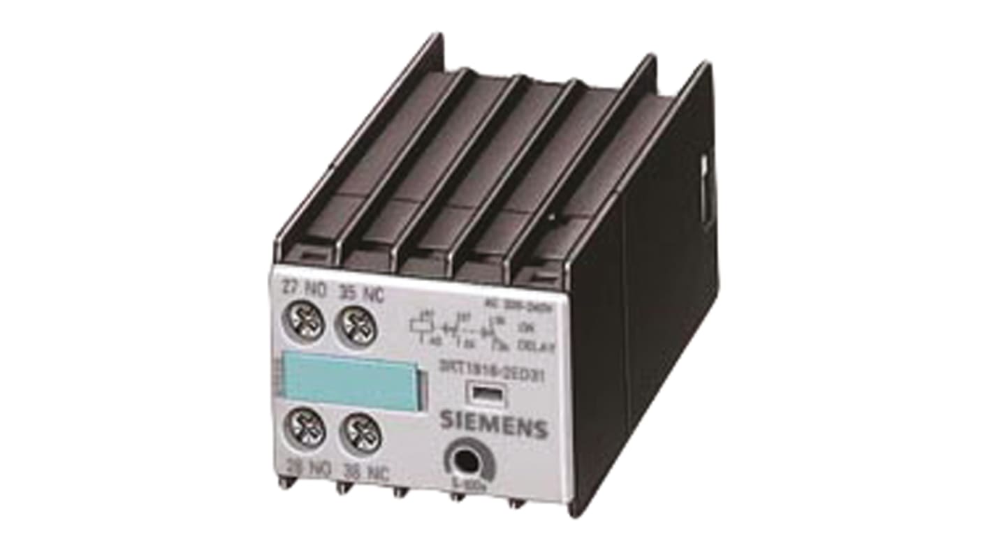 Contact auxiliaire Siemens Sirius Classic 3RT1 2 contacts 1 N/F + 1 N/O Montage rail DIN