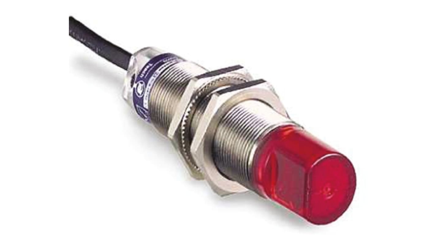 Telemecanique Sensors Through Beam Photoelectric Sensor, Barrel Sensor, 10 m Detection Range