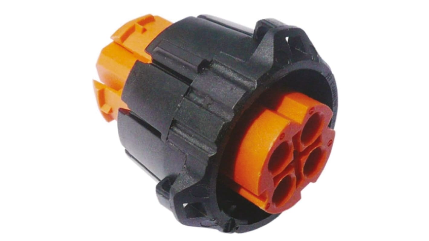 ITT Cannon, APD 4 Pole Circular Connector Adapter, DIN 72585, 500 V ac/dc IP67, IP69K, Male, Cable Mount