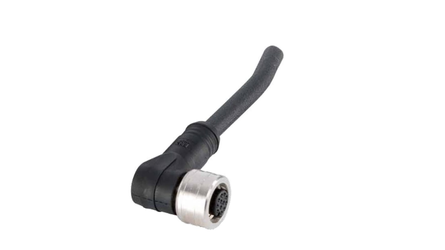 Brad from Molex Right Angle Female 5 way M12 to Unterminated Sensor Actuator Cable, 5m