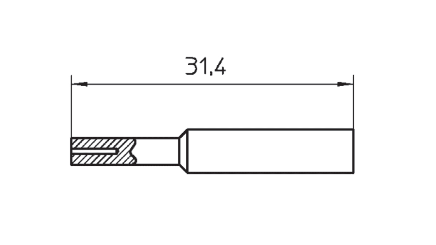 Weller XNT Calibration Soldering Iron Tip for use with WP 65, WTP 90, WXP 65, WXP 90