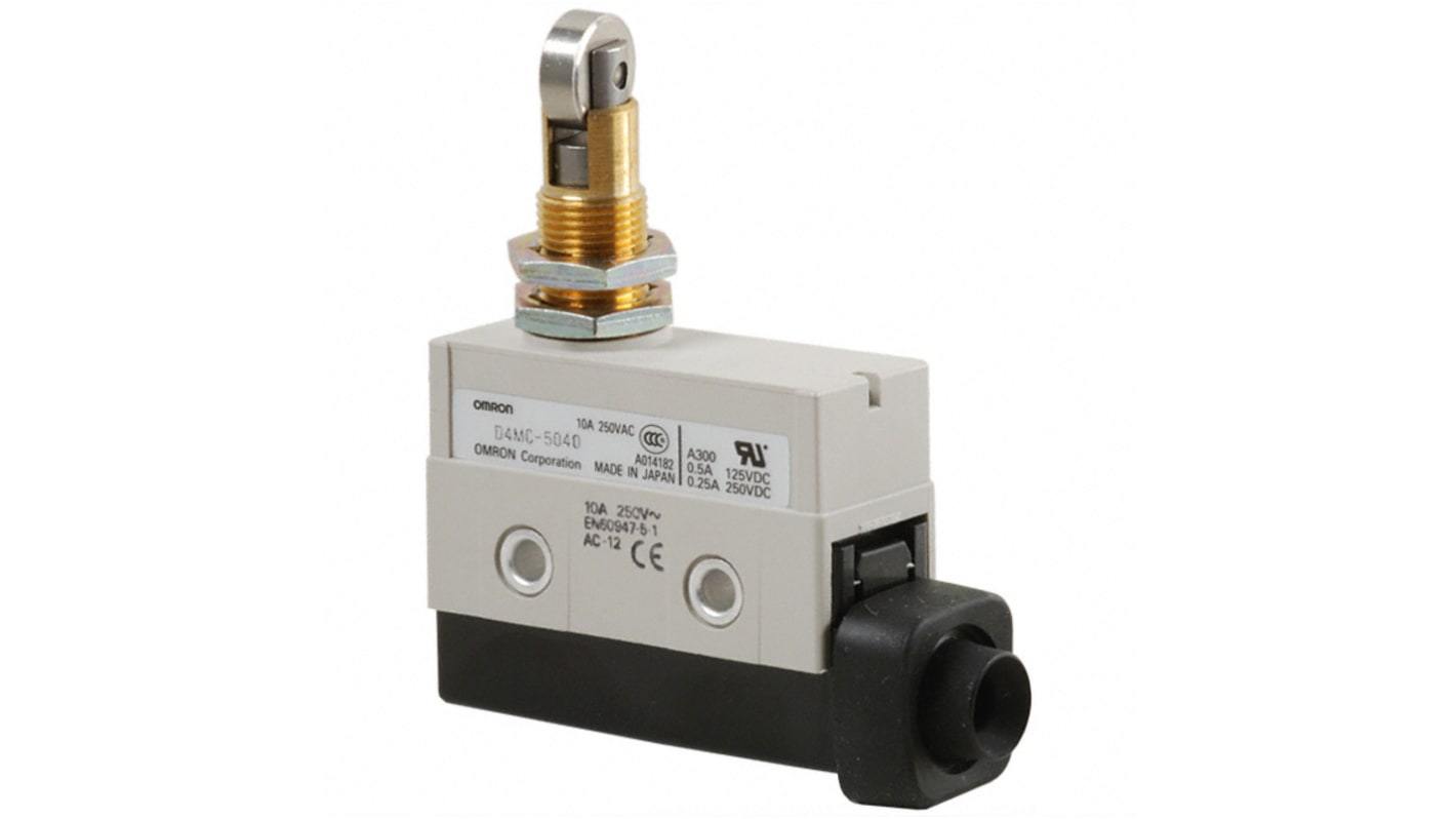 Omron Plunger Limit Switch, NO/NC, IP67, SPDT, 480V ac Max, ac 3 A, dc 250mA Max