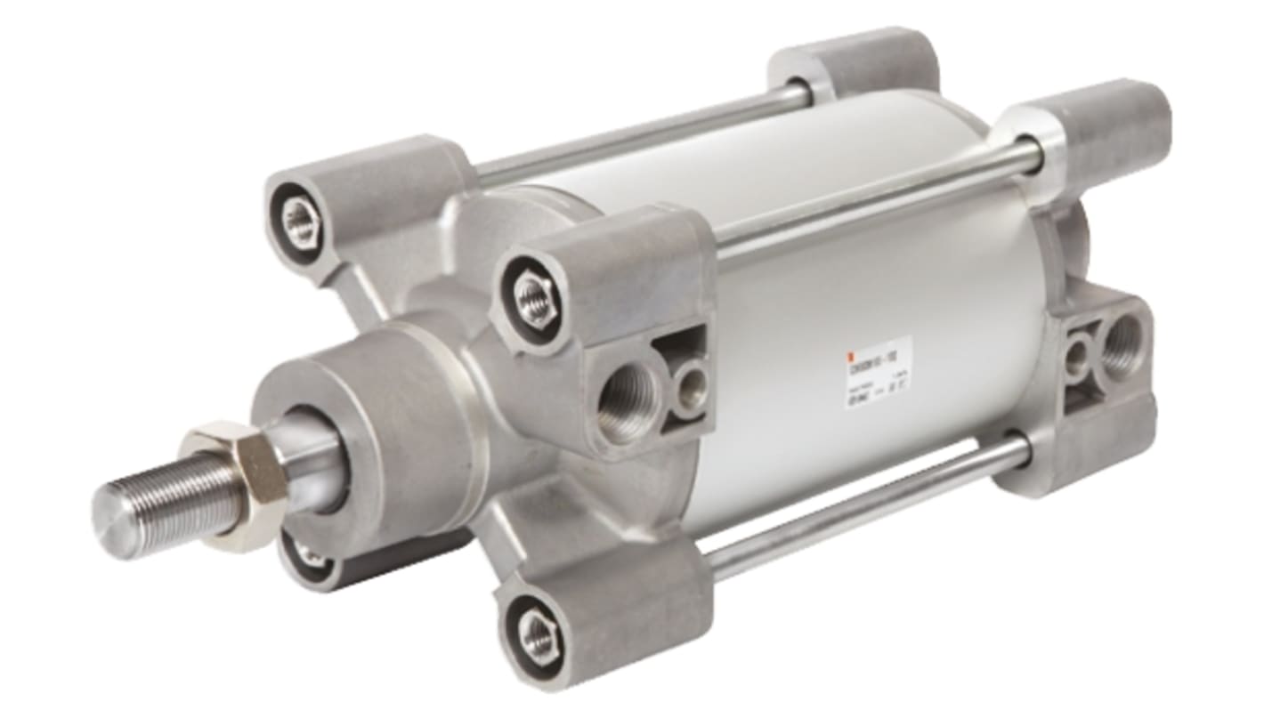 SMC Pneumatic Piston Rod Cylinder - 100mm Bore, 200mm Stroke, C96 Series, Double Acting