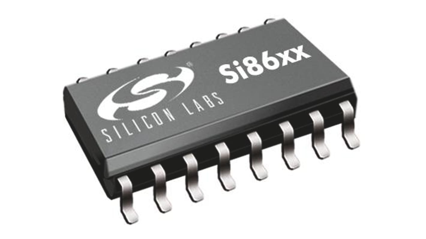 SI8605AC-B-IS1 Skyworks Solutions Inc, 4-Channel I2C Digital Isolator 1Mbps, 3.75 kVrms, 16-Pin SOIC