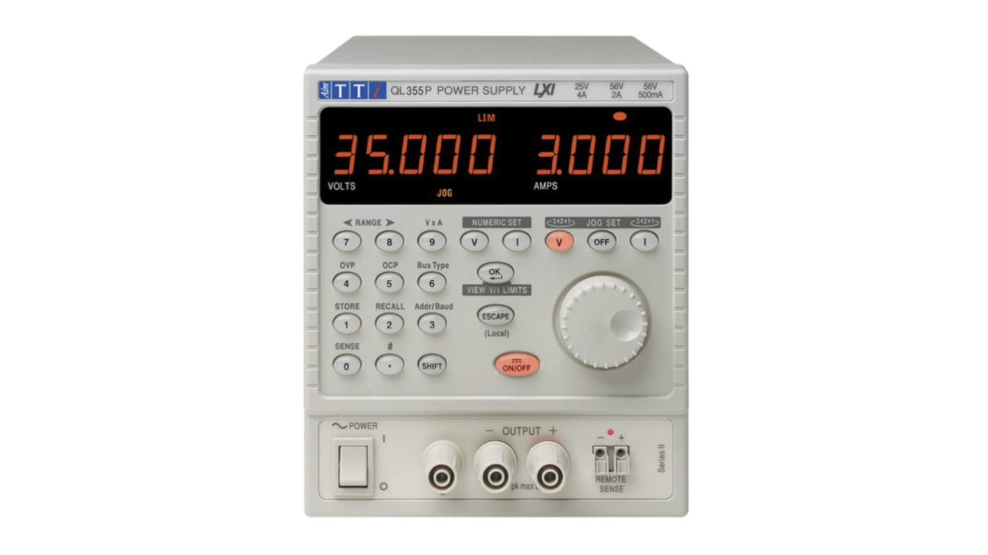 Aim-TTi QL Series II Series Digital Bench Power Supply, 0 → 35V, 0 → 3A, 1-Output, 105W - RS Calibrated