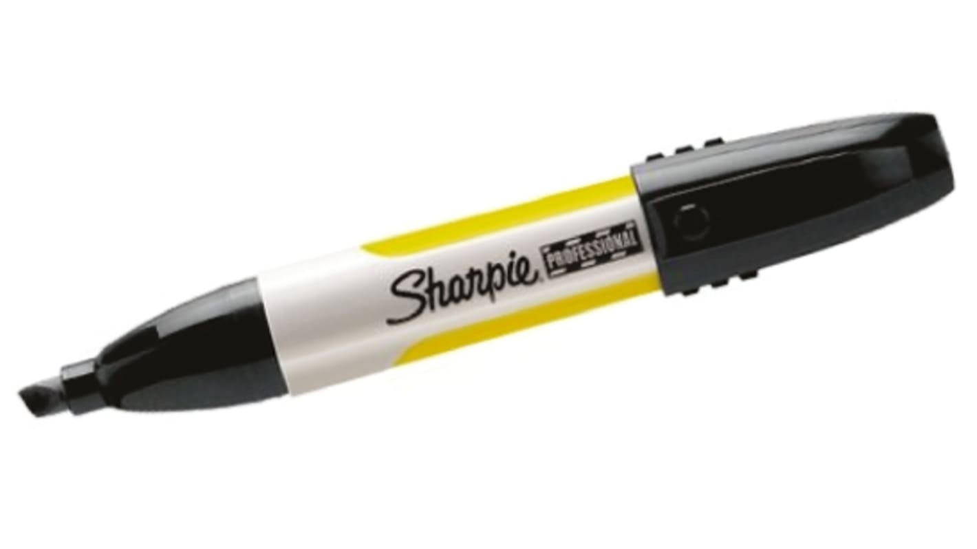 S0810750 | Marcador Permanente Sharpie, Negro, Formato Punta Biselada | RS