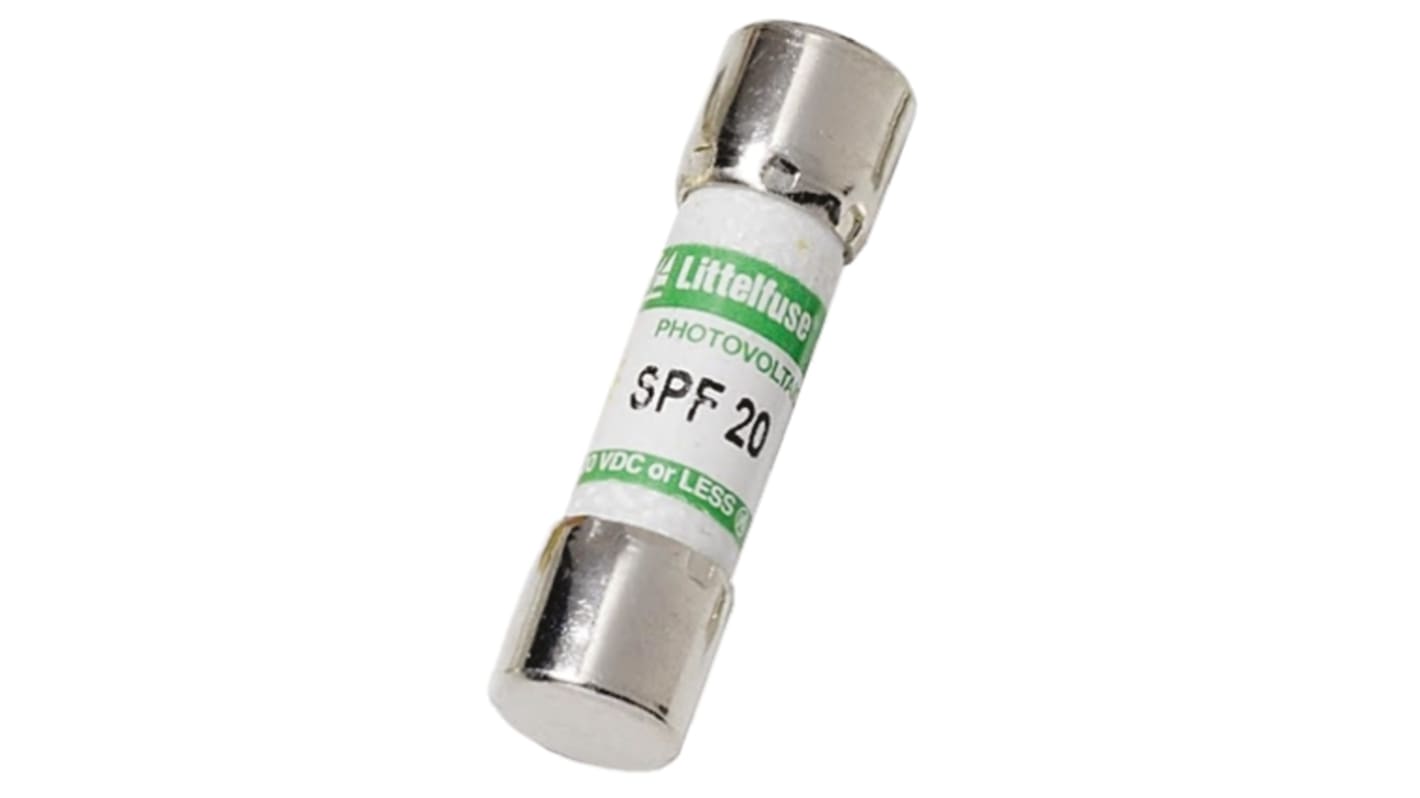 Fusible de cartucho de Melamina Littelfuse, serie SPF, 1kV dc, 1A, 10 x 38mm, acción rápida