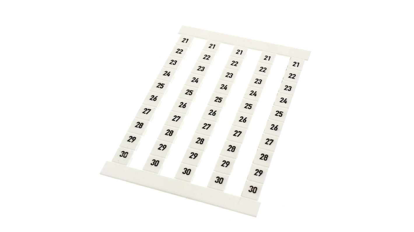 Weidmuller, DEK Terminal Marker for use with  for use with Terminal Blocks