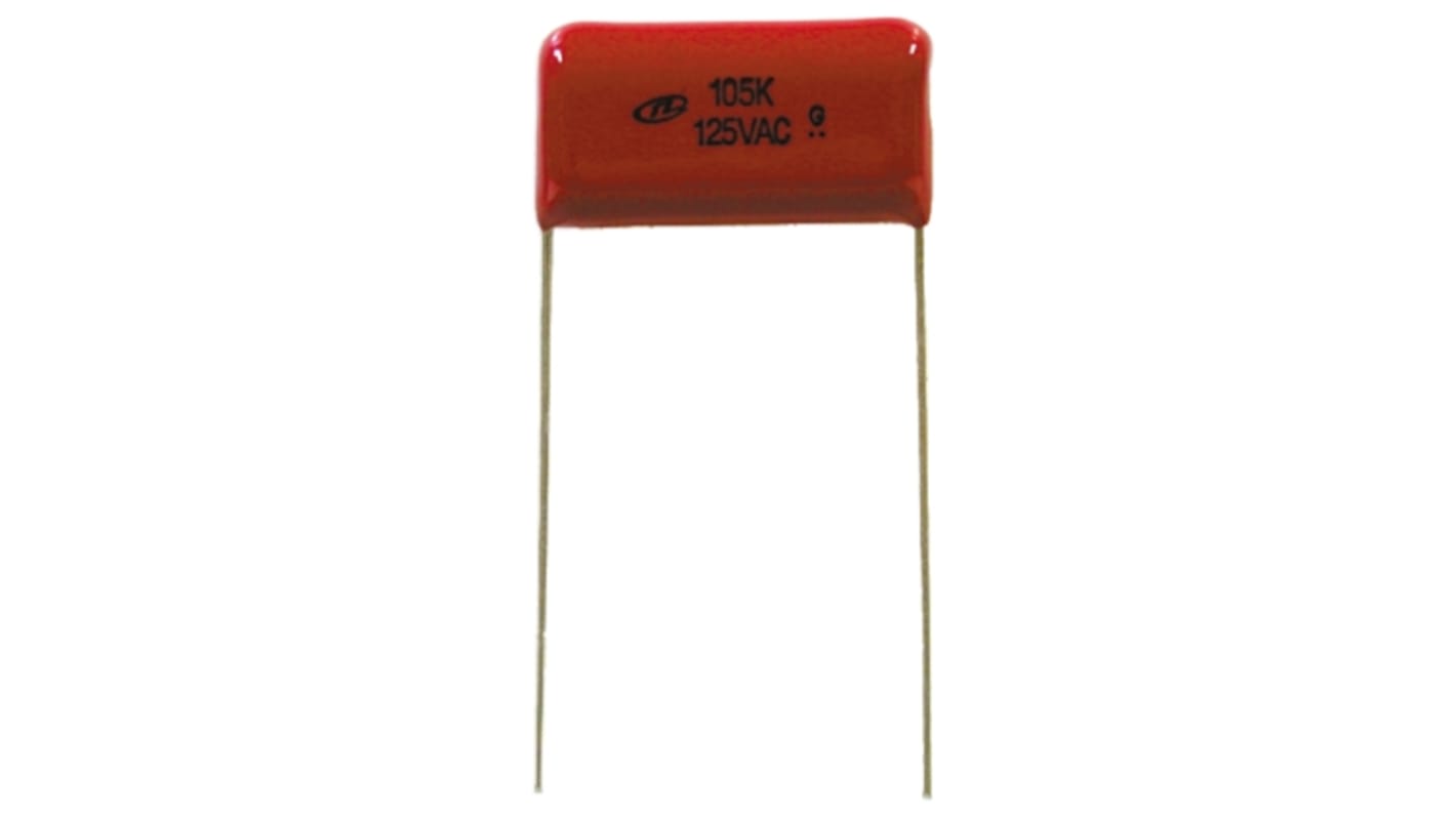 Nichicon XL Metallised Polyester Film Capacitor, 125V ac, ±10%, 220nF, Through Hole