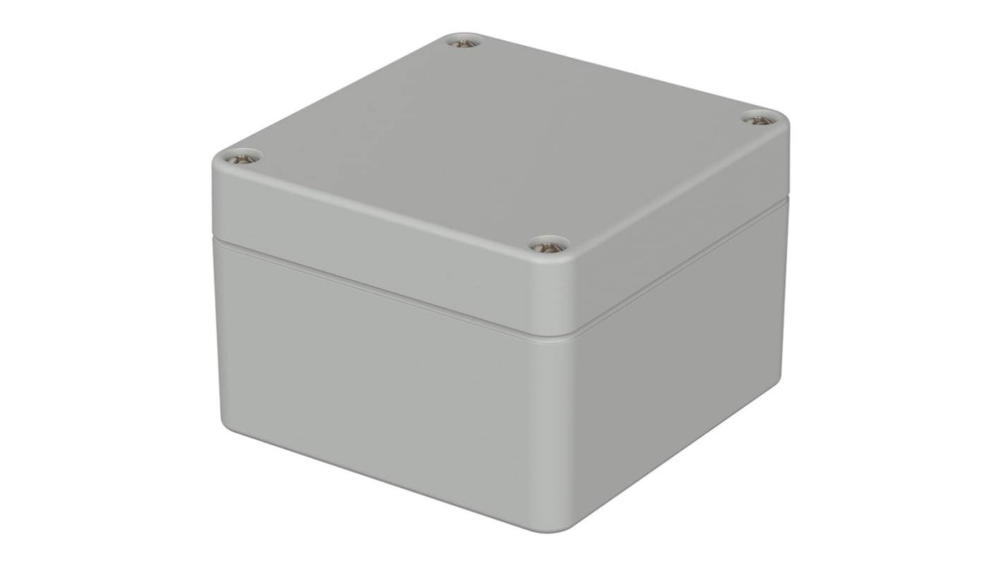 Bopla Euromas Series Light Grey Polycarbonate V0 Enclosure, IP66, IK07, Light Grey Lid, 82 x 80 x 55mm