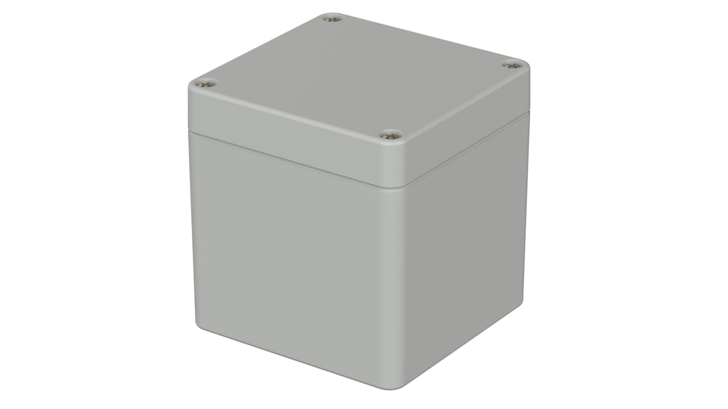 Bopla Euromas Series Light Grey Polycarbonate V0 Enclosure, IP66, IK07, Light Grey Lid, 82 x 80 x 85mm