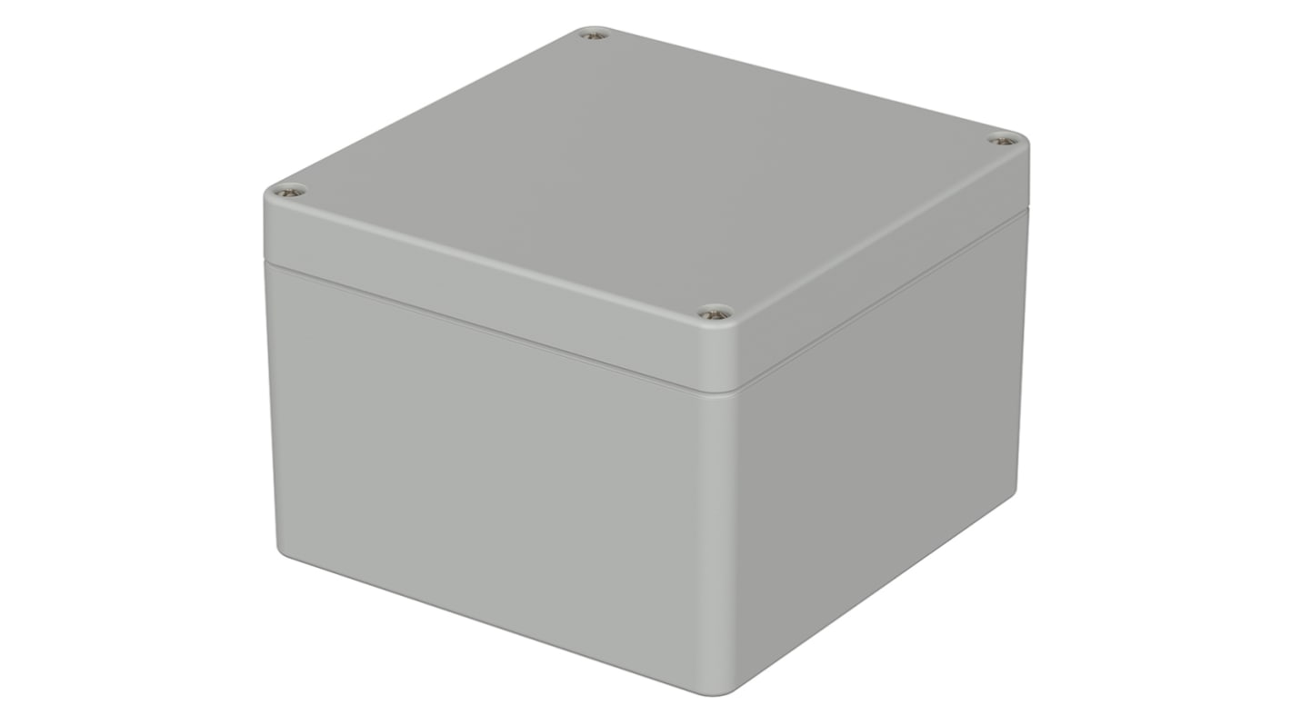 Bopla Euromas Series Light Grey Polycarbonate V0 Enclosure, IP66, IK07, Light Grey Lid, 122 x 120 x 85mm