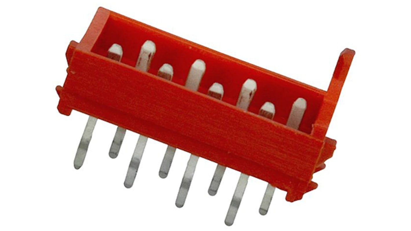 Conector macho para PCB TE Connectivity serie Micro-Match de 8 vías, 1 fila, paso 1.27mm, para soldar, Montaje en