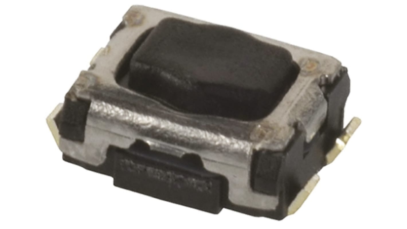 Panasonic Black Push Plate Tactile Switch, SPST 20 mA 1.7mm