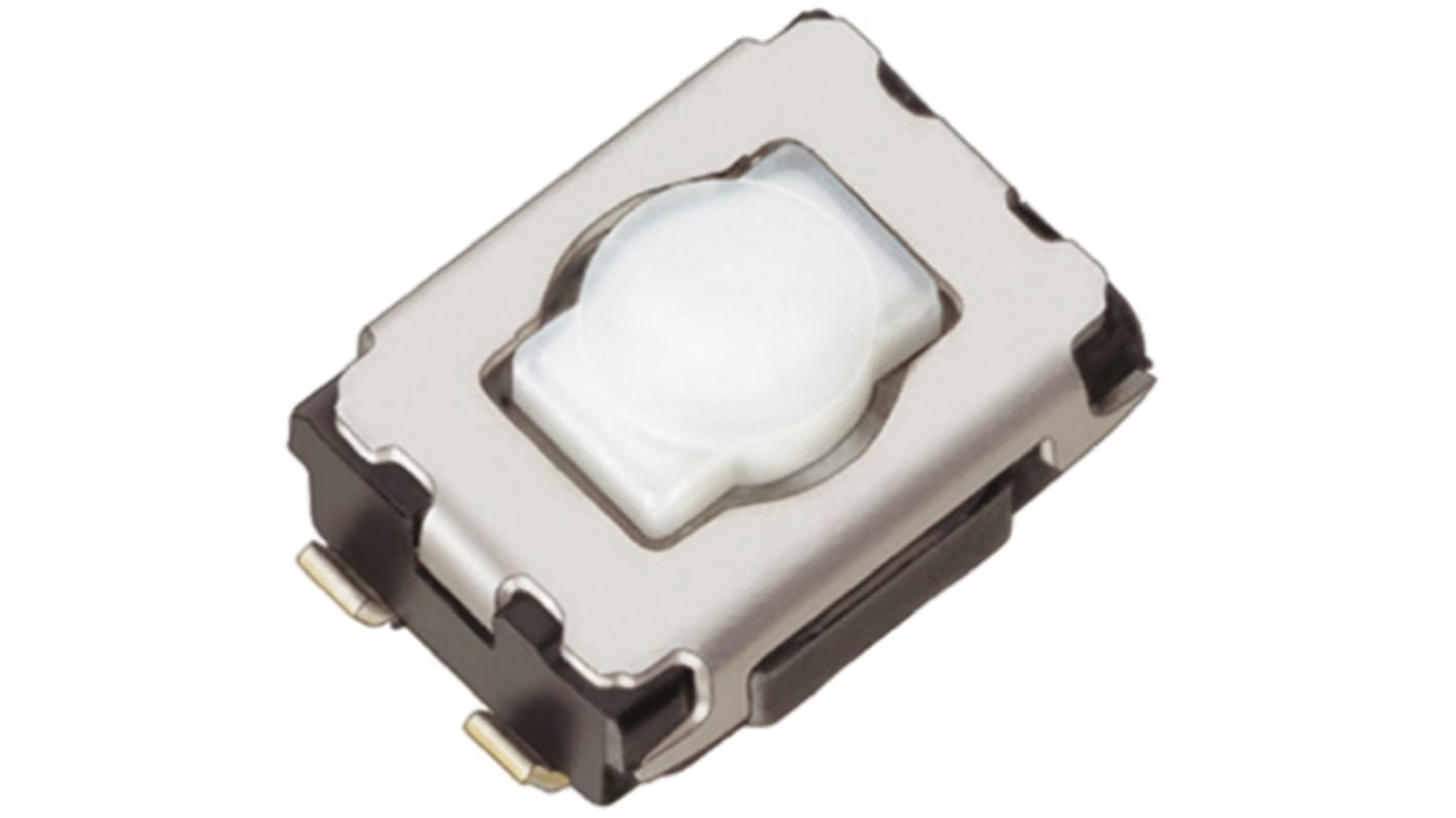 Panasonic Taster SPST, SMD 20 mA Tastend 2.1mm Druckplatte Natur, 4.7 x 3.5mm B. 3.5mm L. 4.7mm