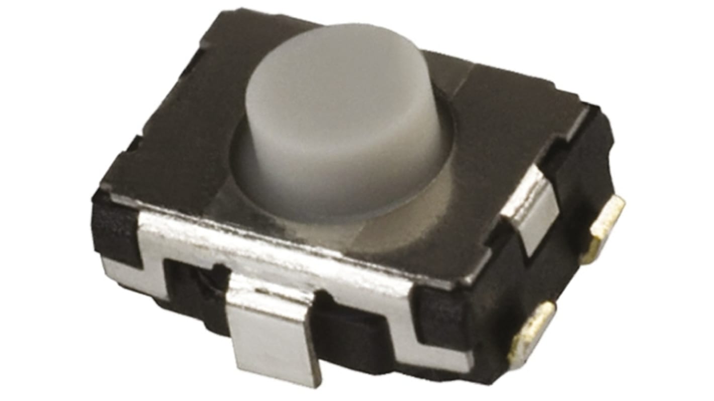 Panasonic Grey Push Plate Tactile Switch, SPST 20 mA 2.5mm