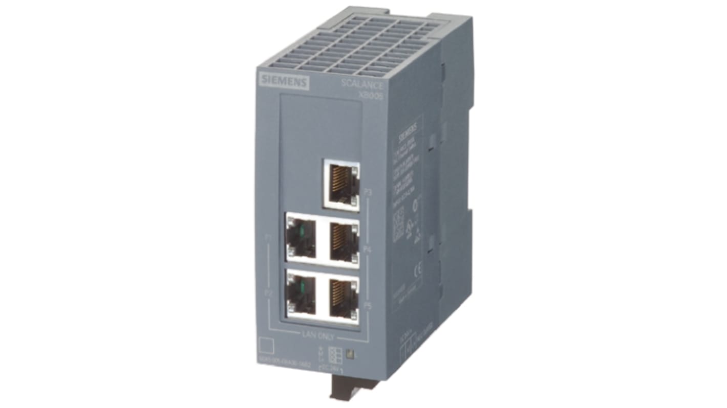 Modulo di espansione PLC 6GK5005-0GA00-1AB2 Siemens, Ethernet, ingresso digitale, 24 V c.c.